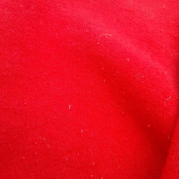 VTG Fruit Of The Loom Mens XL Plain Red Crewneck Sweatshirt Printable Blank - Picture 4 of 7